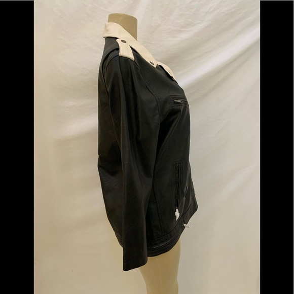 NWT Obey Size Large Black Defiant Rose Motto Jacket - Picture 5 of 11